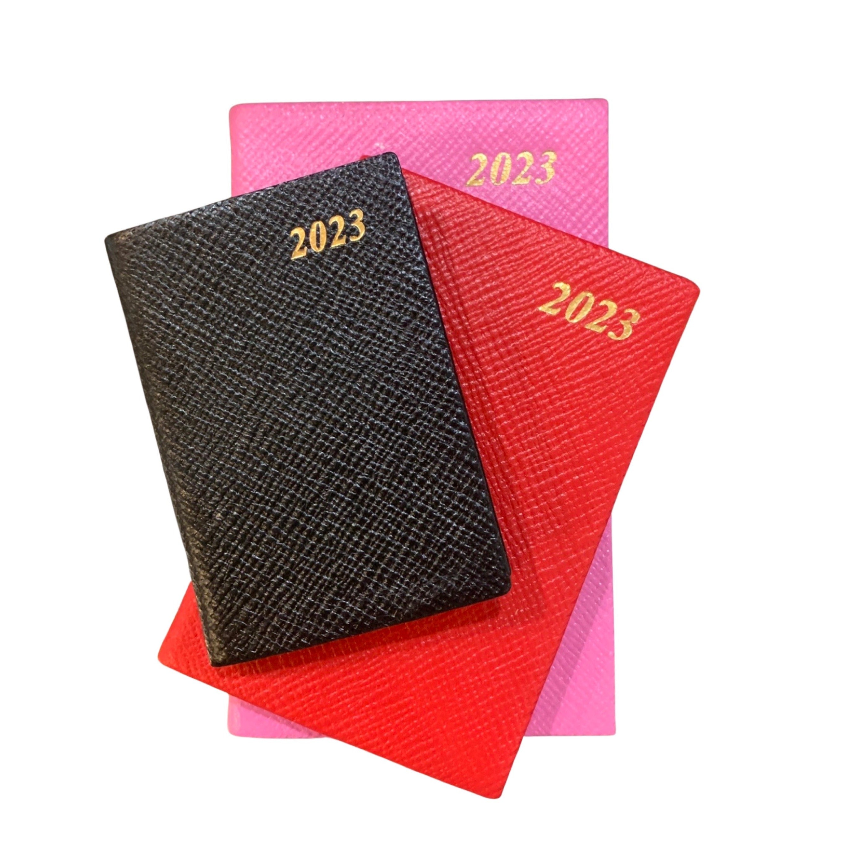 Charing Cross  2023 Leather Planner Calendar with Pencil and Clip