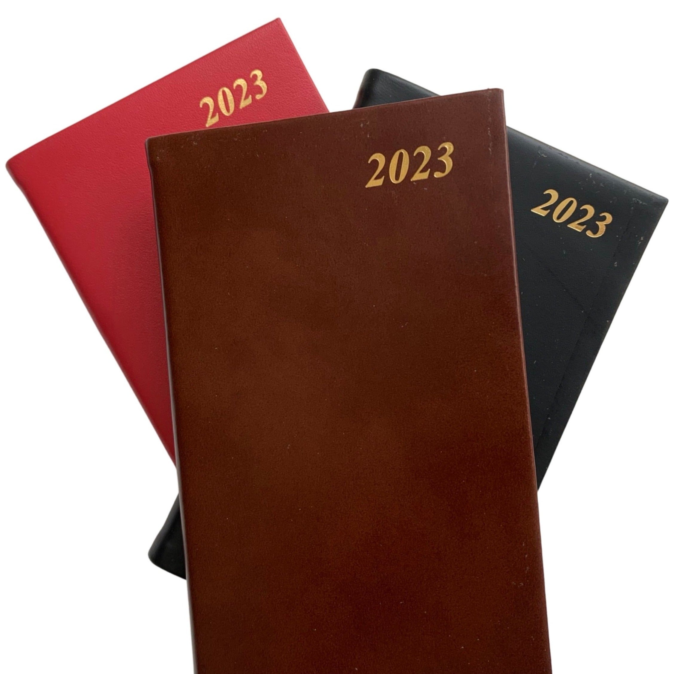 Charing Cross  2023 Leather Planner Calendar with Pencil and Clip