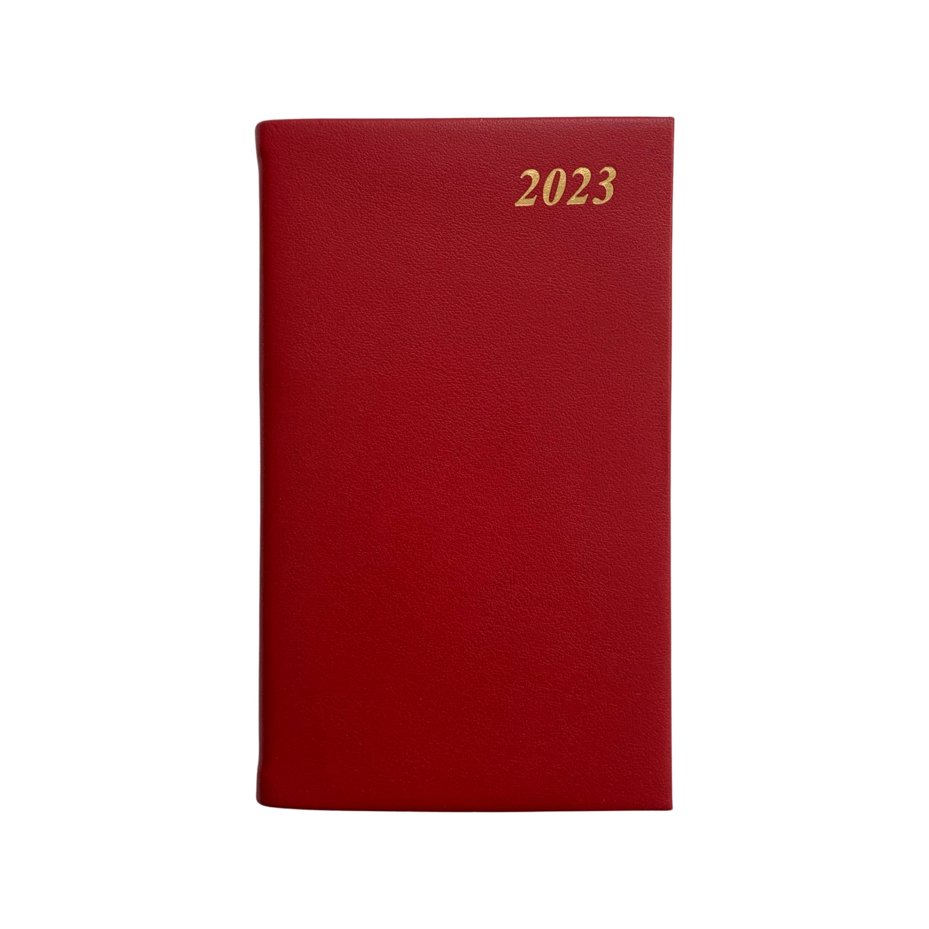 Charing Cross 2023 5x3 Planner Book Leather Pocket Calendar
