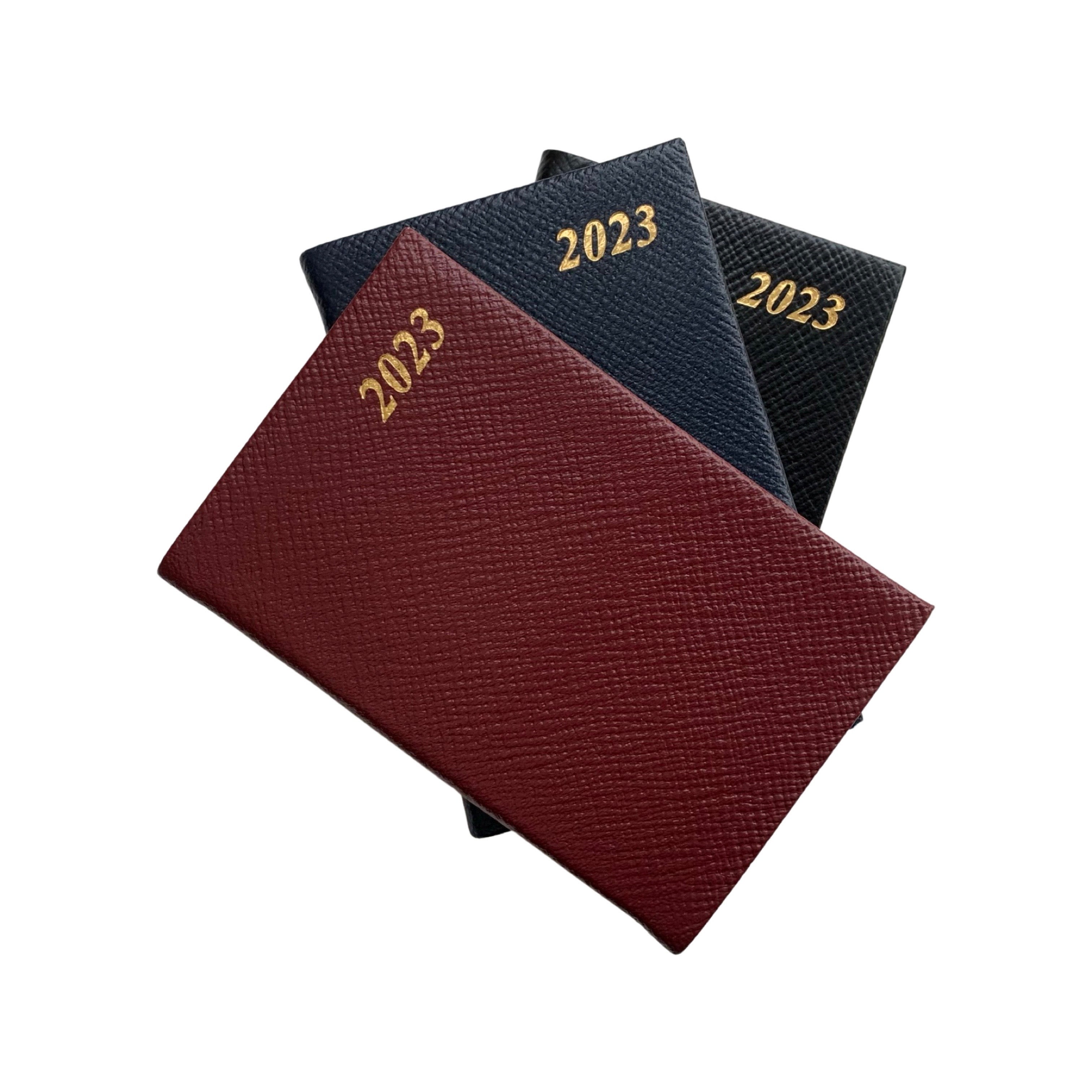 Charing Cross, 2024 3x2 Calendar Book, Leather Pocket Planner