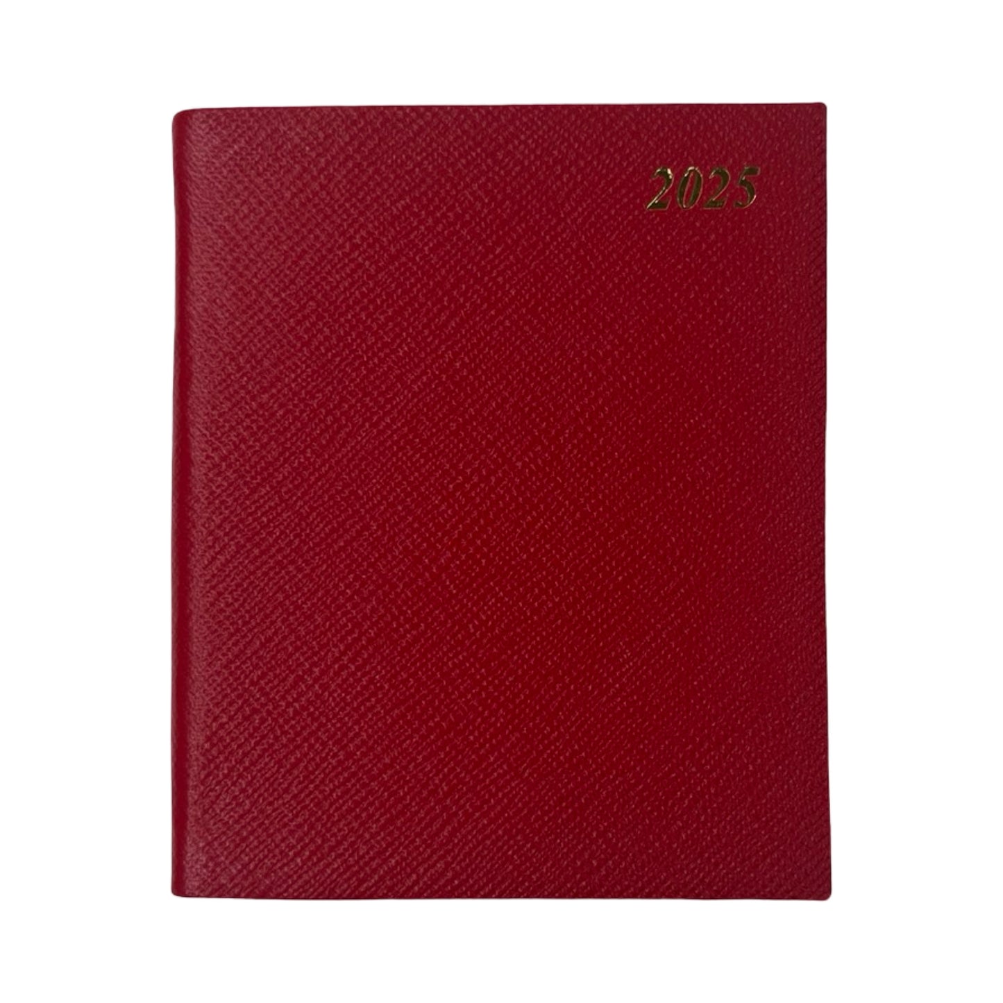 2025  D154L | Crossgrain Leather Pocket Calendar Book | One Day Per Page | 5" x 4" | Year 2025