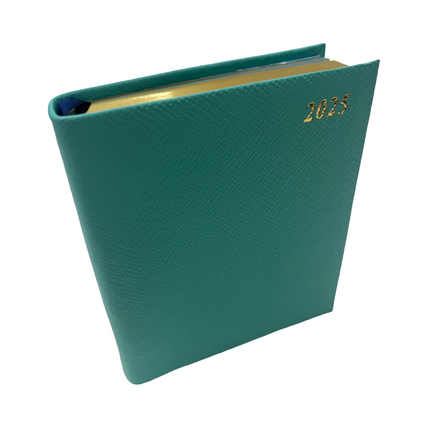 2025  D154L | Crossgrain Leather Pocket Calendar Book | One Day Per Page | 5" x 4" | Year 2025