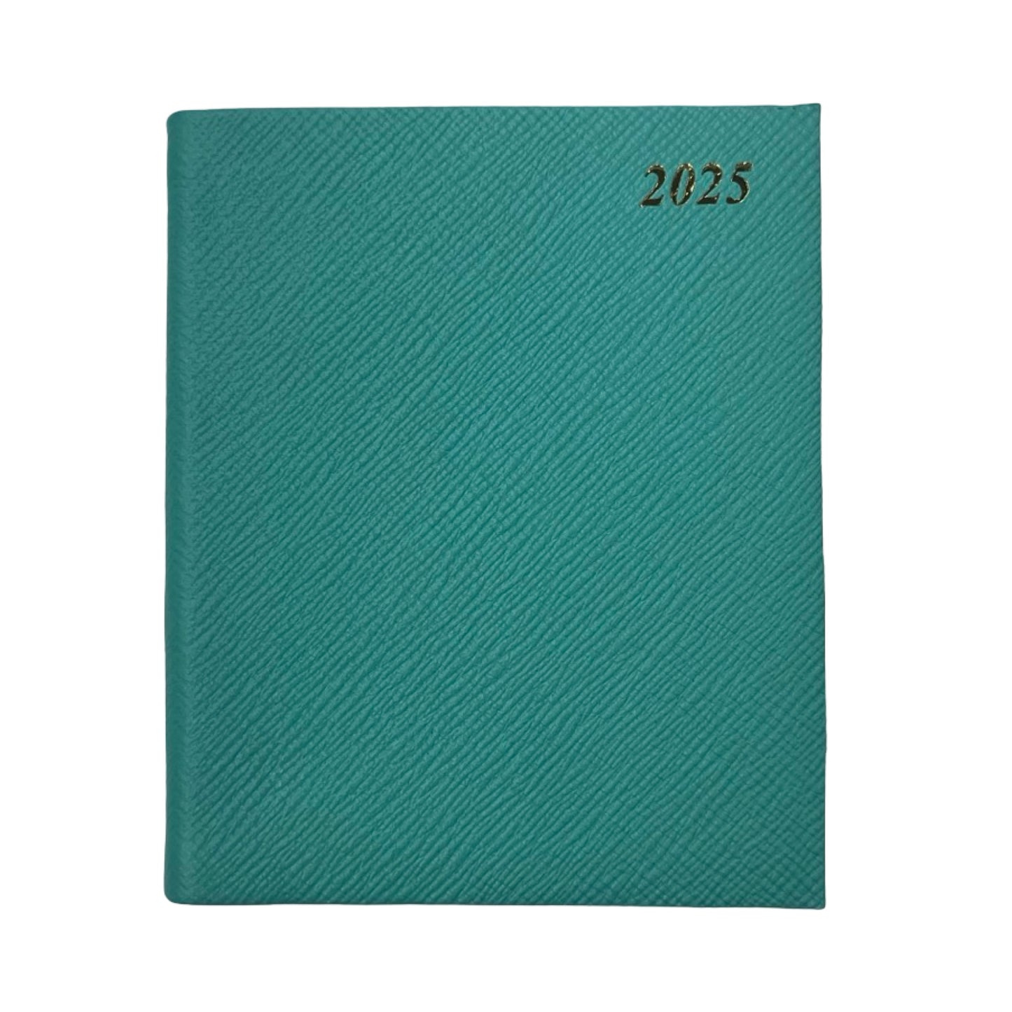 2025  D154L | Crossgrain Leather Pocket Calendar Book | One Day Per Page | 5" x 4" | Year 2025