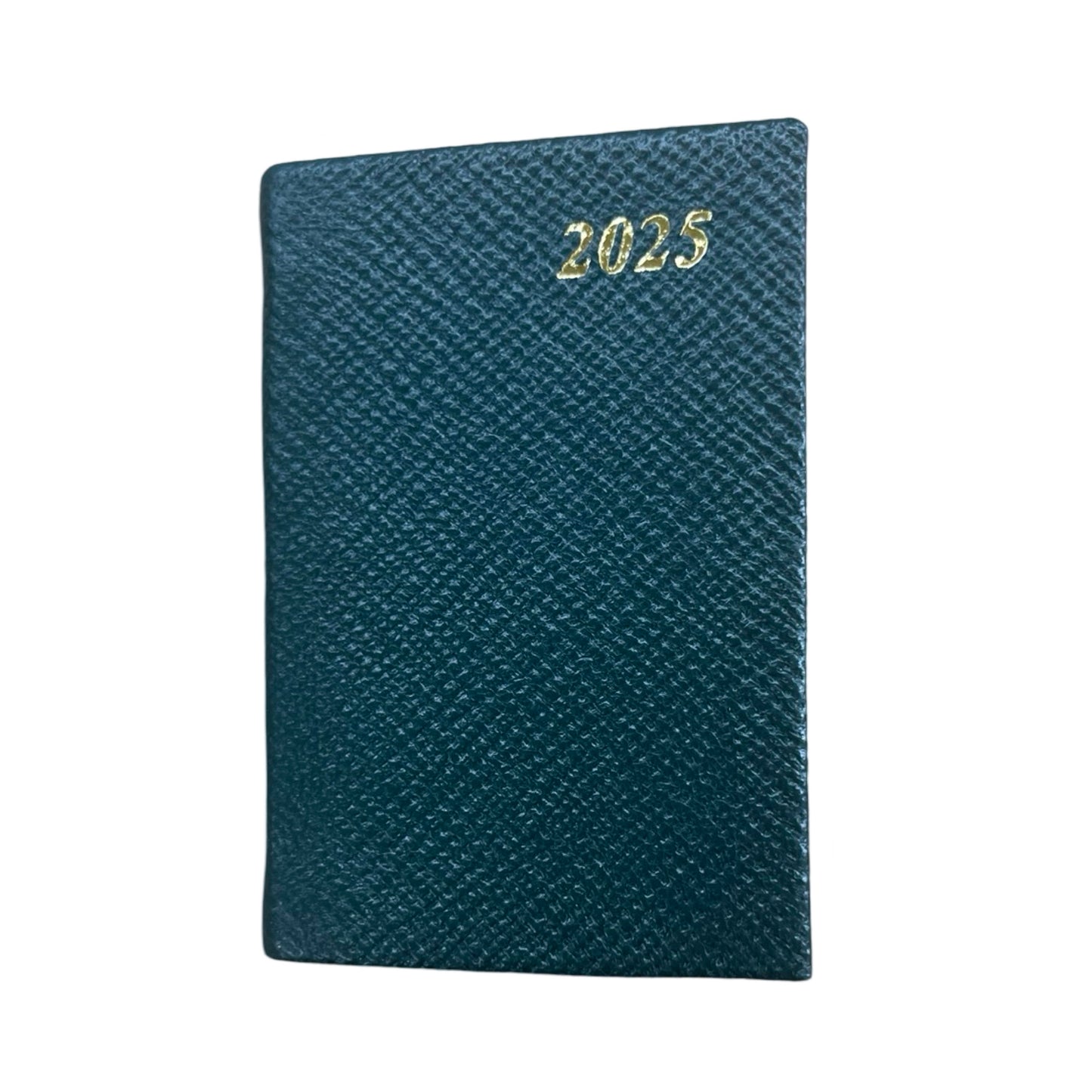 D732L | Crossgrain Leather Tiny Calendar Book | 3" x 2" | Year 2025