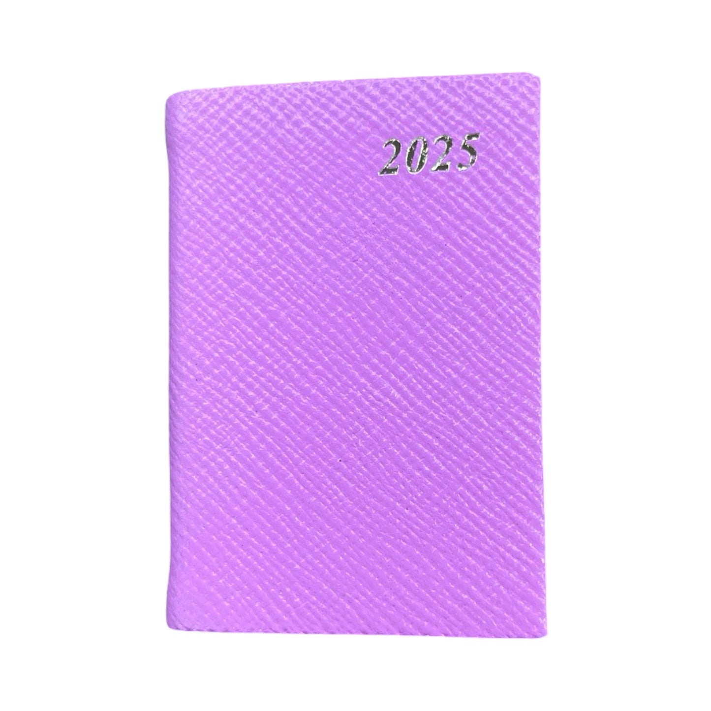 D732L | Crossgrain Leather Tiny Calendar Book | 3" x 2" | Year 2025