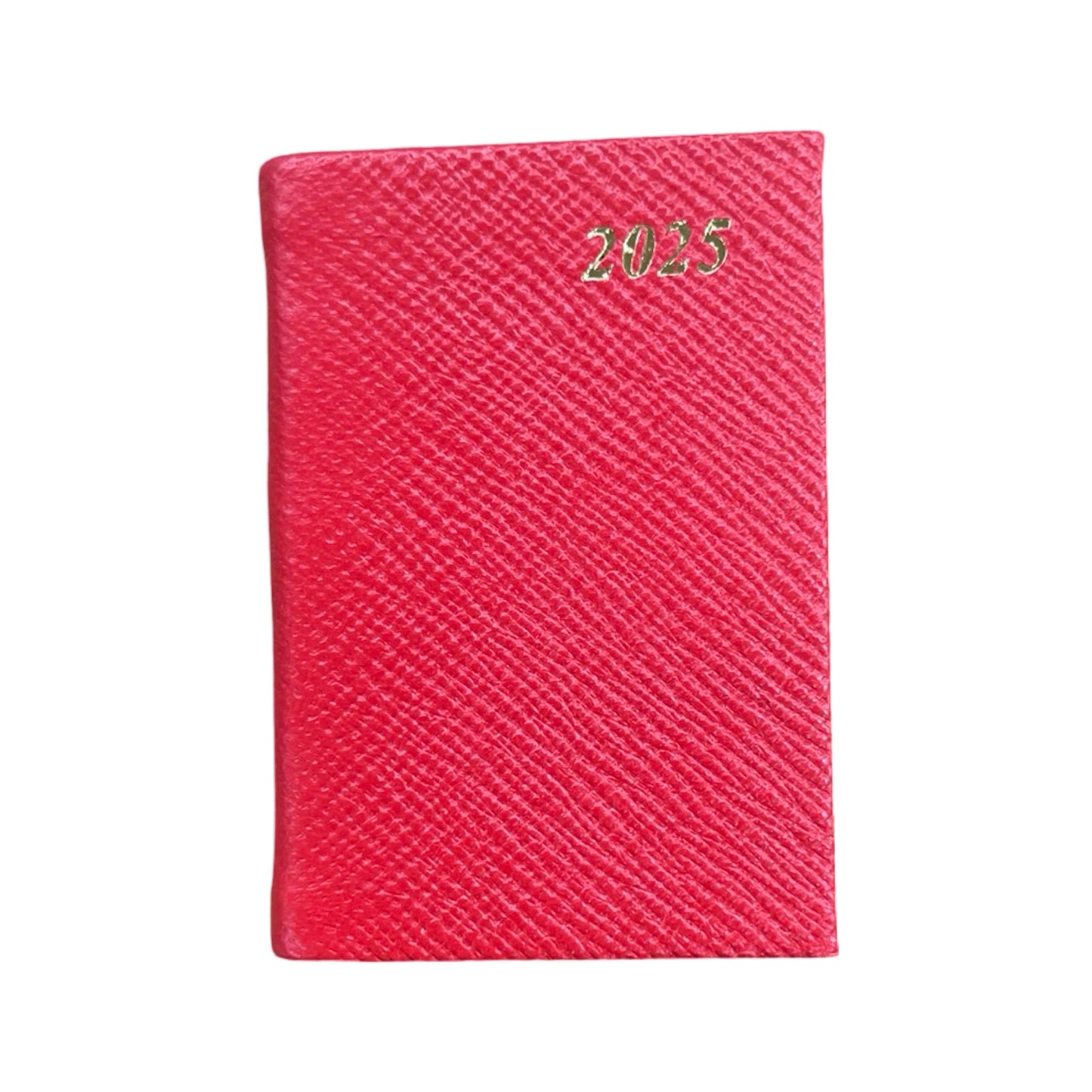 D732L | Crossgrain Leather Tiny Calendar Book | 3" x 2" | Year 2025