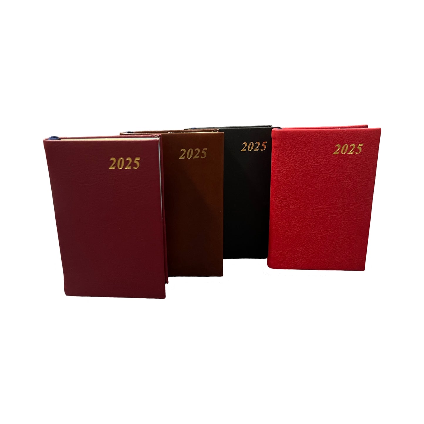 D742C | Calf Leather Pocket Agenda Book | One Week Per Opening | 4" by 2.5" | Year 2025