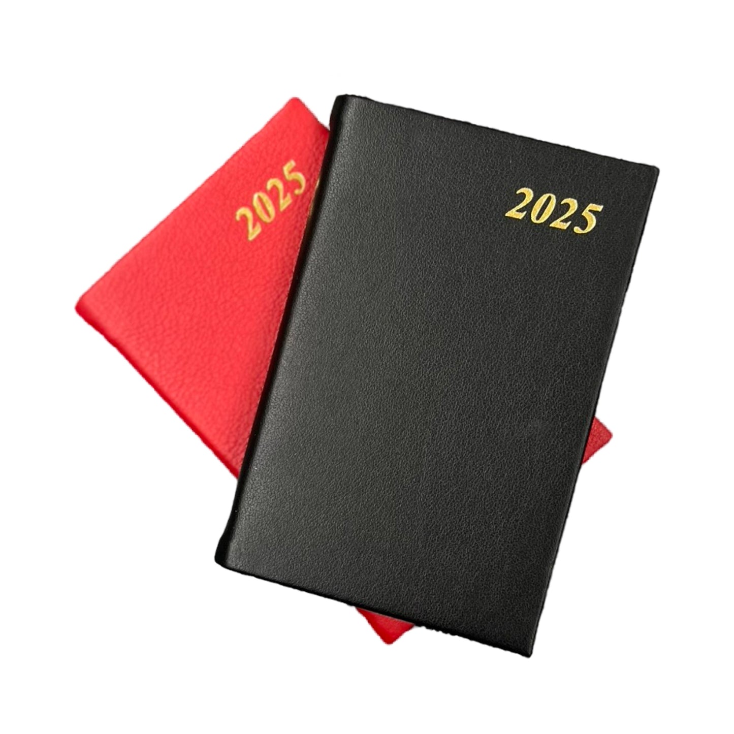 D742C | Calf Leather Pocket Agenda Book | One Week Per Opening | 4" by 2.5" | Year 2025