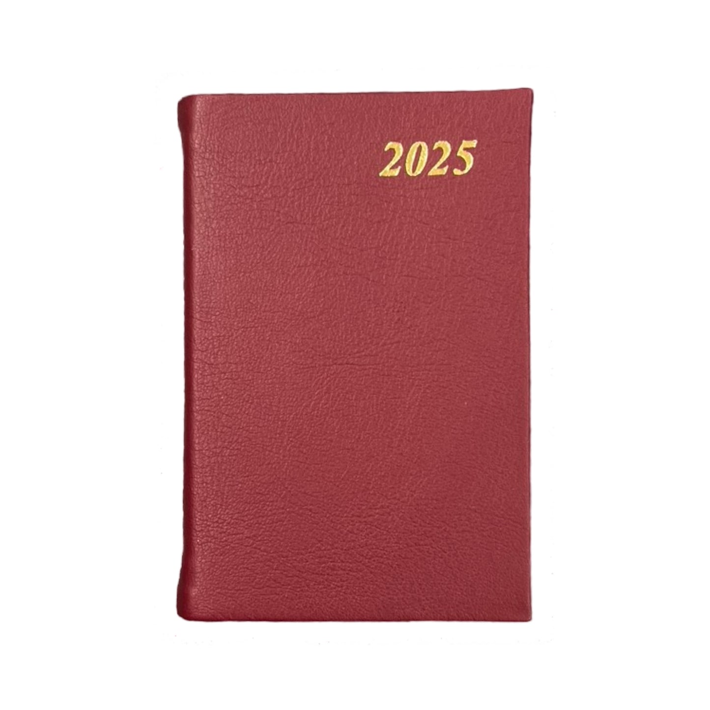 D742C | Calf Leather Pocket Agenda Book | One Week Per Opening | 4" by 2.5" | Year 2025