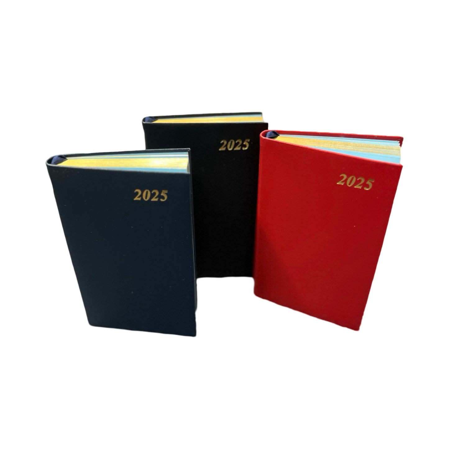 2025  D753BL | Bonded Leather Pocket Planner | One Week Per Opening | 5" x 3" | Year 2025