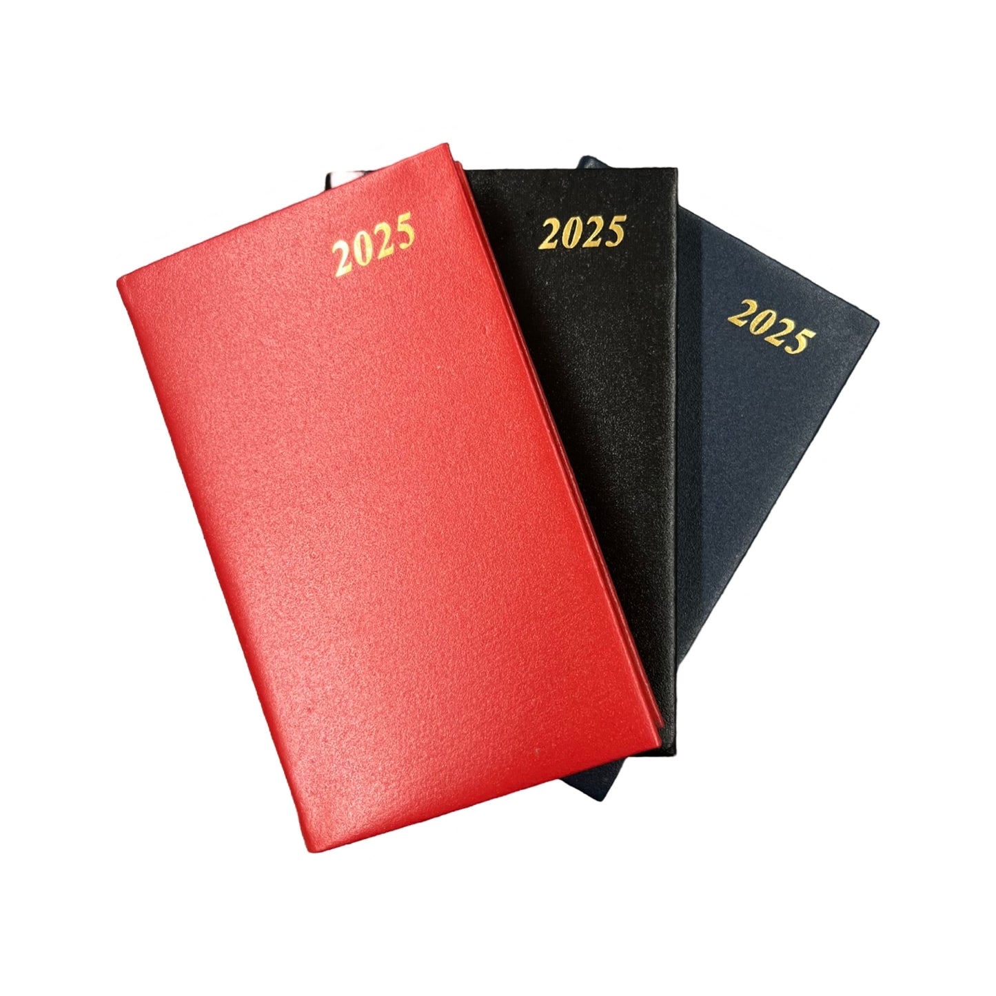 2025  D753BL | Bonded Leather Pocket Planner | One Week Per Opening | 5" x 3" | Year 2025