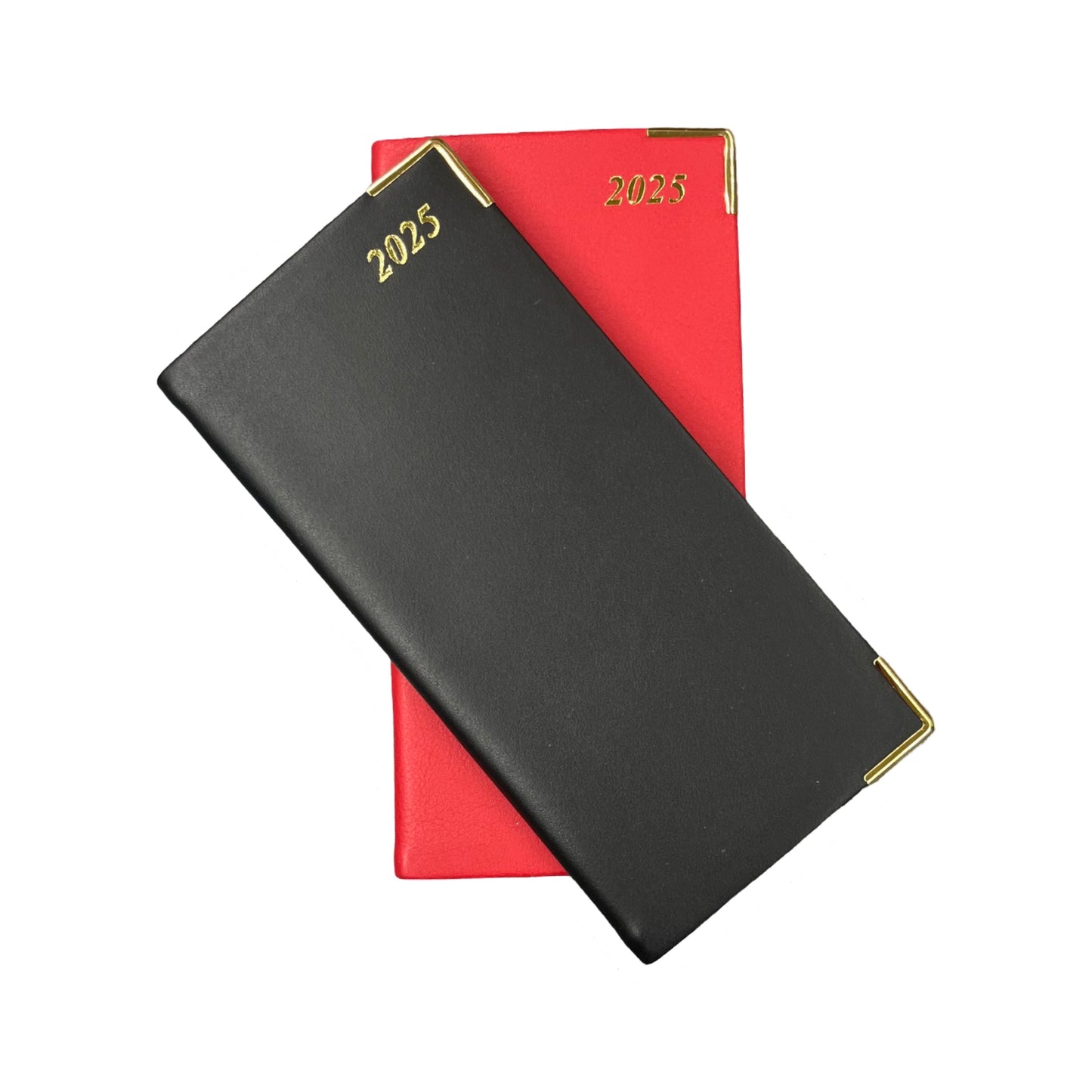 2025  D763VCA | Calf Leather Pocket Agenda Book | One Week Per Opening | 6" x 3" | Year 2025