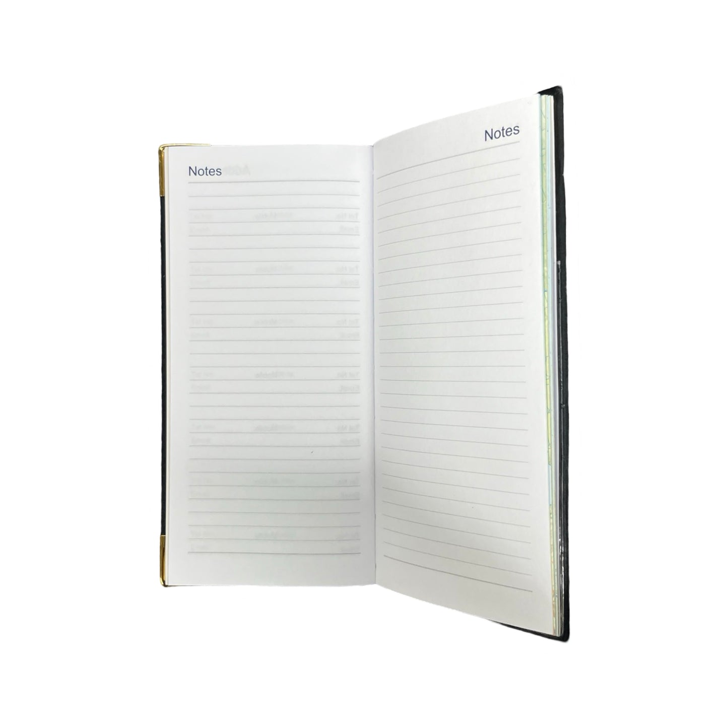 2025  D763VCA | Calf Leather Pocket Agenda Book | One Week Per Opening | 6" x 3" | Year 2025