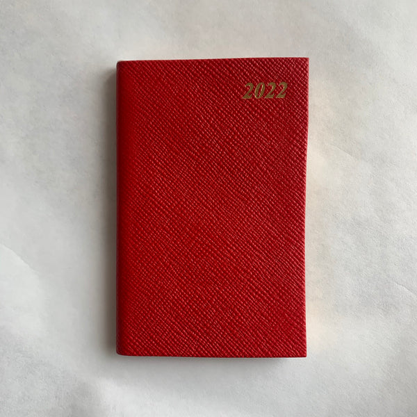 Charing Cross D753L, 2024 Leather Pocket Diary Book, Calendar Planner